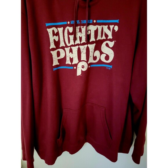 Men's Fanatics PHILADELPHIA PHILLIES Fightin Phils Hoodie Sz 5XL Big & Tall MLB - Picture 3 of 7